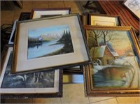Collection of prints and paintings