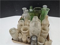 Lot of Vintage Bottles & Glassware