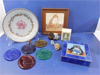 Home Decor Lot--Abigail Adams Porcelain Plate,