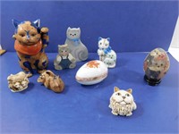 Decorative Cat Figurine Lot--Harmony Kingdom Made