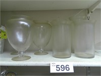 (8) Glass Vases