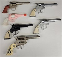 (6) Child's Cap Guns including: Hubley, Texan, etc