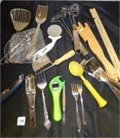 miscellaneous vintage kitchen utensils