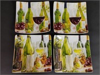 4 Geoff Allen Cypress Home Wine Appetizer Plates
