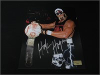 WCW HULK HOGAN SIGNED 8X10 PHOTO AEU COA