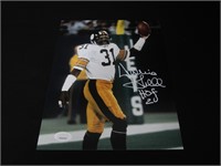 DONNIE SHELL SIGNED 8X10 PHOTO STEELERS JSA