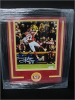 FRAMED TRAVIS KELCE SIGNED 8X10 PHOTO COA