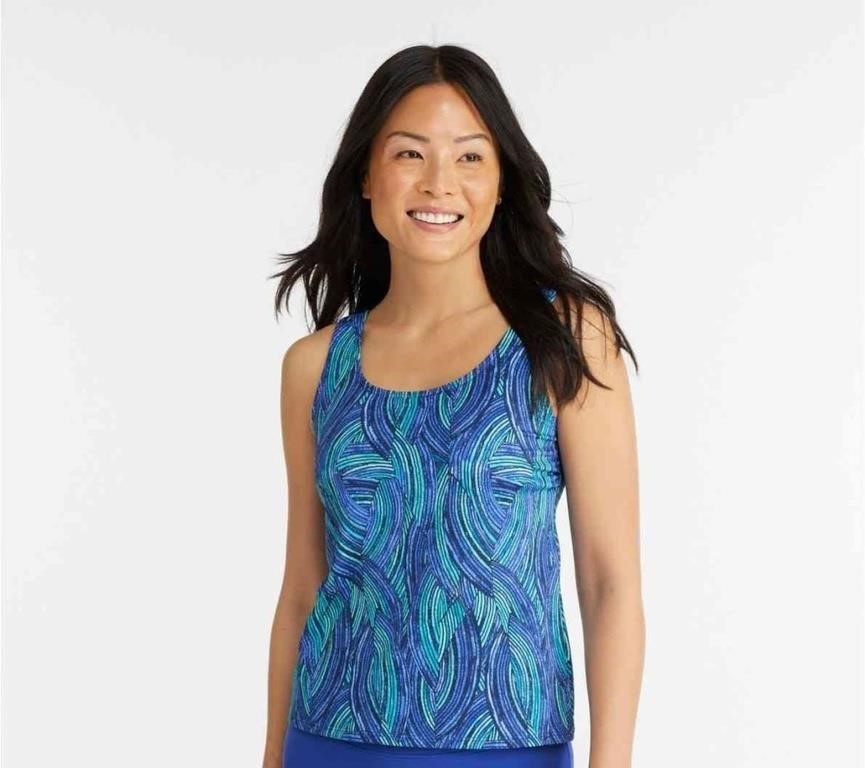 (N) L.L.Bean Women's BeanSport Swimwear, Scoopneck