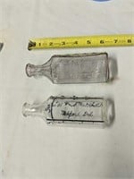 Pair Of Medicine Bottles Milford Delaware D