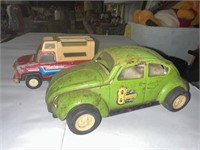 Two vintage toy cars