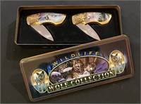 Wildlife Wolf Collection Pocket Knives