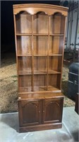 Two Pc Ethan Allen Open Front Cabinet