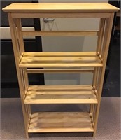 4-Tier Wood Shelf