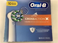 10 Oral-B Cross Action X Brush Heads