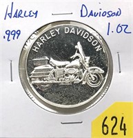 .999 silver one ounce Harley Davidson medal