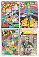 (4) DC SUPERMAN COMICS - SILVER AGE