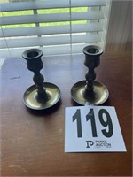 Brass candlesticks