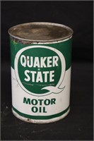 Quaker State Motor Oil Tin Can