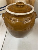 Uhl crock cookie jar