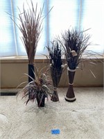 Artificial plant decor - tallest is 55” ,