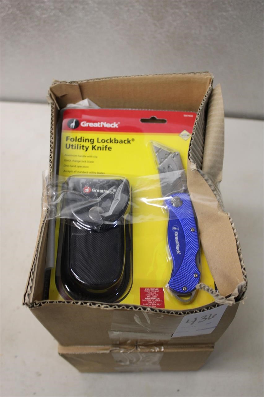 New Folding Utility Knifs 1 Case set of 10