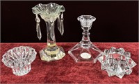 Crystal Candlesticks and Candle Holders