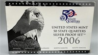 2006 US Mint 50 States Quarters Silver Proof Set