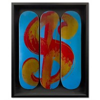 Andy Warhol (1928-1987), "Dollar Sign" Framed Skat