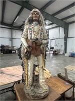 Native American 34in Statue