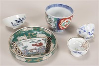 Five Pieces of Japanese Porcelain,