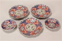 Three Late 19th Century Japanese Imari Dishes,