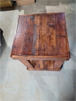 WOODEN END TABLE
