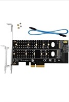 (New) GODSHARK Dual M.2 PCIe Adapter, M.2 NVME