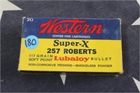 Ammo - 257 Roberts - 20 Rounds