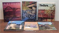 Books - covered bridges, barn, and castles