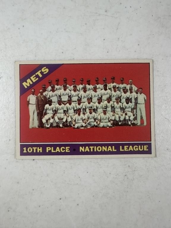 1966 TOPPS BASEBALL CARD - METS TEAM CARD #172