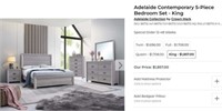 CM6710 Contemporary 5-Piece Bedroom Set - King