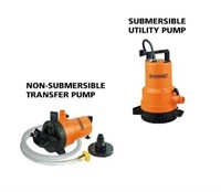 1/4 HP 2-in-1 Submersible Utility/Transfer Pump