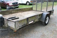 NNT Mfg. 6' x 12' Single Axle Landscape Trailer