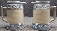 (2) Red Wing Cherry Band Stoneware Pitchers