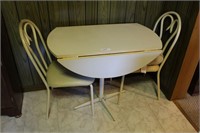Drop Leaf Table And 2 Chairs