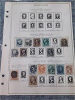 Stamp Collection Page. These Stamps are Mixed