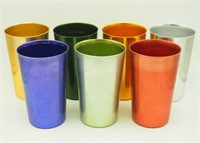 7 Bascal Aluminum Cups Tumblers Different Colors