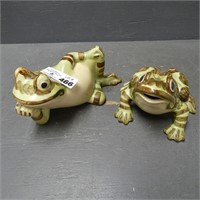 Pair of Brush McCoy Frogs