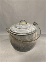 Gray Agate Covered Kettle