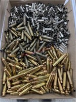 FLAT OF VARIOUS BRASS, 335 REM, 38 SPC, AND