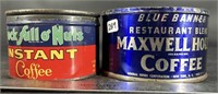 2 Antique Coffee Tins, Chock Full O Nuts &
