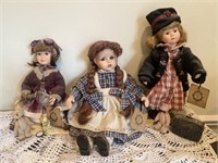 (3) Yesterday's Childs Boyd Collection Dolls