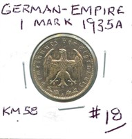 German Empire 1 Mark 1935A