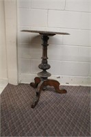 Victorian carved pedestal table on tripod